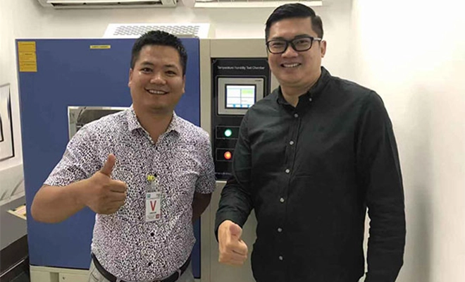 ห้องทดสอบความชื้นอุณหภูมิ TH-225B ใช้ในมาเลเซีย