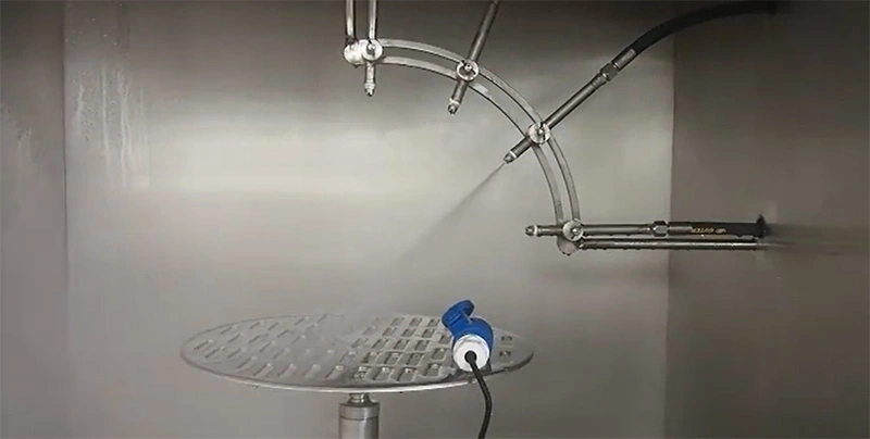 อุปกรณ์ทดสอบ IPX9K: มาตรฐานการทดสอบการป้องกันที่อุณหภูมิและความดันสูง